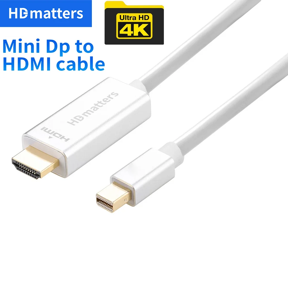 Ʈ 2 ̴ DP-HDMI ̺, PC ƺ  HDTV Ϳ ̴ ÷ Ʈ-HDMI ̺, ǻ TV , 4K, 30Hz